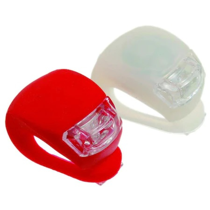 Sada LED světel na kolo s vysokým jasem, bílá a červená, 2 ks