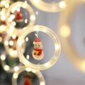 Obraz % s -Vánoční světelný řetěz LED s vánočními figurkami, studená bílá, 3 metry
