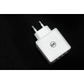 Obraz % s -Napájecí adaptér Daewoo Fast Charger, nabíjecí proud 2,4 A, 4 zásuvky USB, bílý