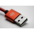 Obraz % s -Kabel Daewoo USB, 2 metry, typ C, červený