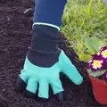 Obraz % s -Odolné zahradní rukavice na sázení se zesílenými drápy na kopání