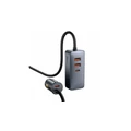 Nabíječka USB a USB-C do zapalovače automobilu Baseus se 4 zásuvkami