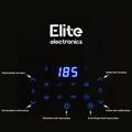 Obraz % s -Fritéza Elite® 7,7 l + kniha receptů, 1800W horkovzdušná fritéza bez oleje s digitálním displejem, míchací deskou a průhledem