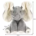 Obraz % s -Interaktivní, mluvící, hudební, vykukující plyšový slon, modrý