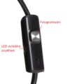 Obraz % s -Endoskopická kamera OTG s vestavěným LED světlem, připojení USB a microUSB, 5 metrů