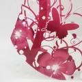 Plastová skládací váza s květinovým vzorem 28 cm