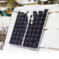 Obraz % s -Snadná instalace monokrystalického solárního panelu, 70 W, 90x54x3 cm