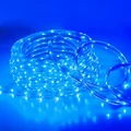 Venkovní LED světelný kabel, modrý, 8 programů, 10 metrů