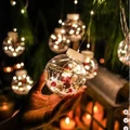 Vánoční LED světelný řetěz s ozdobami, postavičky Santa Clause, teplá bílá, 3m
