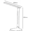 Stolní LED lampa s nastavitelným jasem se síťovým adaptérem, bílá
