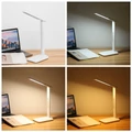 Stolní LED lampa s nastavitelným jasem se síťovým adaptérem, bílá