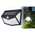 100 LED solární nástěnné světlo se senzorem pohybu, 4 LED panely