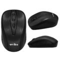 Obraz % s -Bezdrátová optická myš s adaptérem USB, 1600/2400/3200 dpi, černá