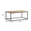 Obraz % s -Elite Home® Elegantní minimalistický konferenční stolek s černým kovovým rámem a dubovou deskou