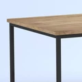 Obraz % s -Elite Home® Elegantní minimalistický konferenční stolek s černým kovovým rámem a dubovou deskou