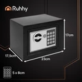 Domácí trezor s elektronickým číselným zámkem, upevňovacími šrouby a dvěma klíči