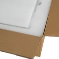 Volně stojící BIO krb pro domácnosti a terasy, bez kouře, na bioetanolové biopalivo, se skleněnou stěnou, tepelně izolační vrstvou štěrku, 45 x 30 x 21 cm, černý