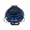 Obraz % s -Přenosné, závěsné, bateriové, multifunkční LED světlo se solárním panelem, modré
