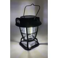 Obraz % s -Přenosné, závěsné, bateriové, multifunkční LED světlo se solárním panelem, modré
