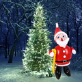 Obraz % s -Nafukovací Santa Claus, Santa Claus, vánoční dekorace, výška 80 cm