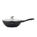Obraz % s -Pánev Royalty Line s mramorovým povrchem a skleněnou poklicí, 28 cm, RL-BDF28ML