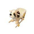 Obraz % s -Hudební plyšové houpací zvířátko, houpací houpačka se sedátkem, pojízdná kolečka, ve tvaru psa