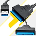 Sata-USB adaptér kabel pro pevné disky (SSD, HDD) a externí disky, 3.0 Plug & Play adaptér, rychlý přenos dat, 33,5 cm