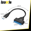 Sata-USB adaptér kabel pro pevné disky (SSD, HDD) a externí disky, 3.0 Plug & Play adaptér, rychlý přenos dat, 33,5 cm