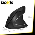 Bezdrátová stolní myš, ergonomická, šetrná k zápěstí, vertikální myš pro počítače, univerzální, USB 2,4 GHz, černá