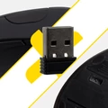 Bezdrátová stolní myš, ergonomická, šetrná k zápěstí, vertikální myš pro počítače, univerzální, USB 2,4 GHz, černá