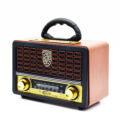 Obraz % s -Bateriové rádio FM/AM/SW s připojením USB a AUX, MP3 přehrávač s dálkovým ovládáním, světle hnědá barva