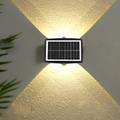 Obraz % s -Nástěnná, venkovní, solárně napájená, dobíjecí LED lampa, 8 LED diod