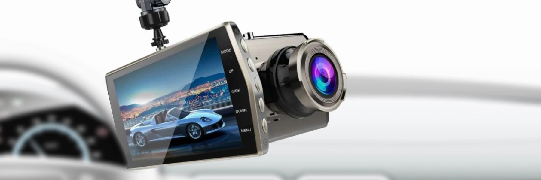 Autokamera FullHD 1080P s cúvacou kamerou, vstavaným G-senzorom a LED svetlom