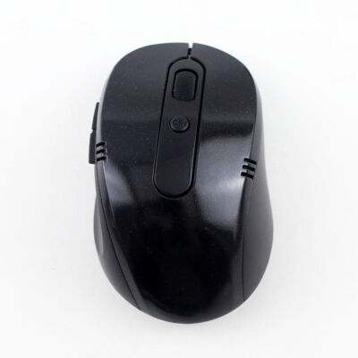 Bezdrátová optická myš s adaptérem USB, 1200 dpi, černá