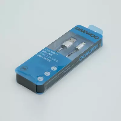 Daewoo USB kabel, 1 metr, Iphone, černobílý