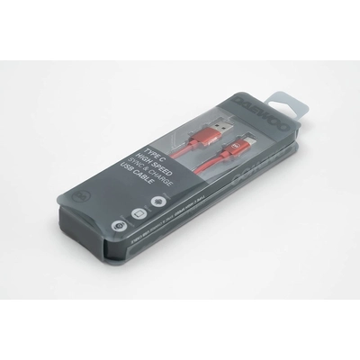 Daewoo USB kabel, 1 metr, C-TYPE, červený
