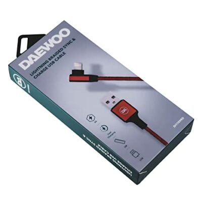 Daewoo USB kabel, 2 metry, Iphone, červený