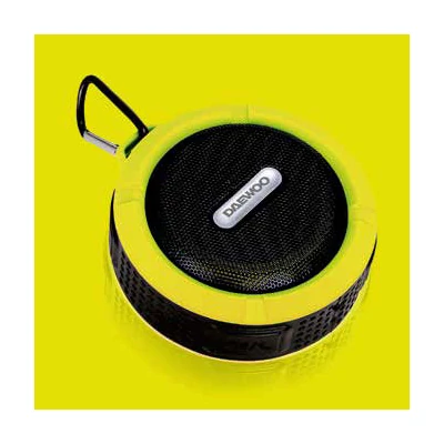 Koupelnový reproduktor bluetooth Daewoo s výkonem 3 W, žlutý