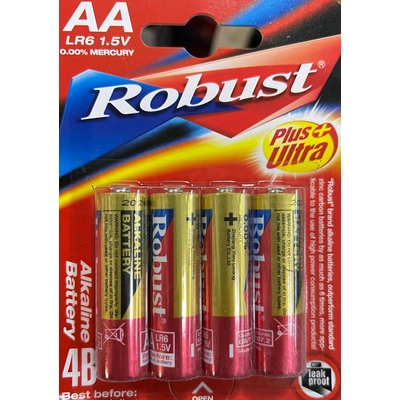 Robustní alkalická tužková baterie AA 1,5 V Ultra Plus - 4 ks