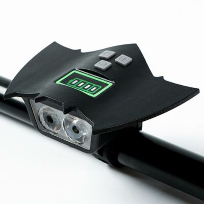 Bat King vysoce svítivé bateriové COB LED světlo na kolo s kovovým krytem, 4,8W