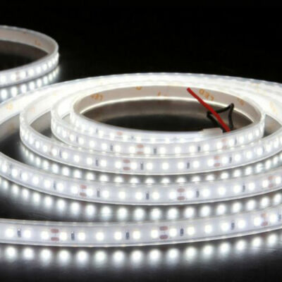 Venkovní solární LED světelný kabel s dálkovým ovládáním, 10 metrů, studená bílá, ke23-213A
