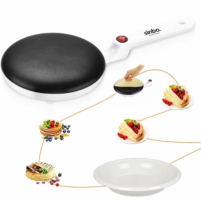 Elektrický palačinkovač s plotýnkou, SP-5208, bílý