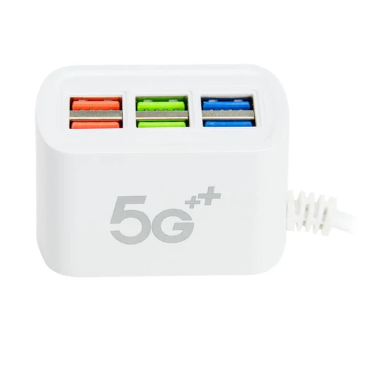 Rychlonabíjecí stanice USB s 6portovou zásuvkou, 3,1 A