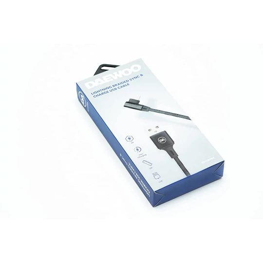 Daewoo USB kabel, 2 metry, Iphone, černý