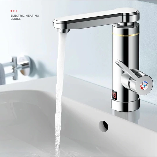 Průtokový ohřívač vody Inox s displejem, spodní vývod 3000W