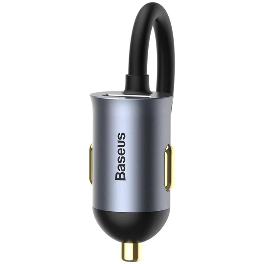 Nabíječka USB a USB-C do zapalovače automobilu Baseus se 4 zásuvkami