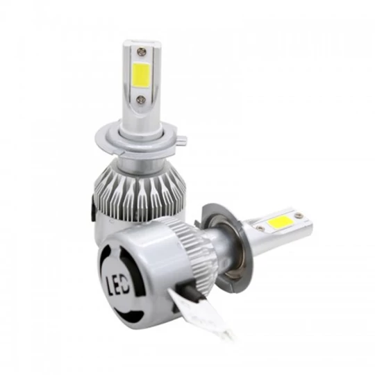 C6 pár LED autožárovky s paticí H7 - studená bílá
