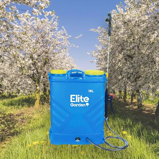 Akumulátorový zádový postřikovač Elite® 16 l, 3 různé hlavy