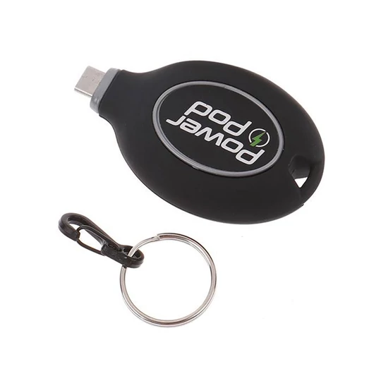 PowerPod Přenosná mini powerbanka, klíčenka, 800 mAh, s konektorem Micro USB