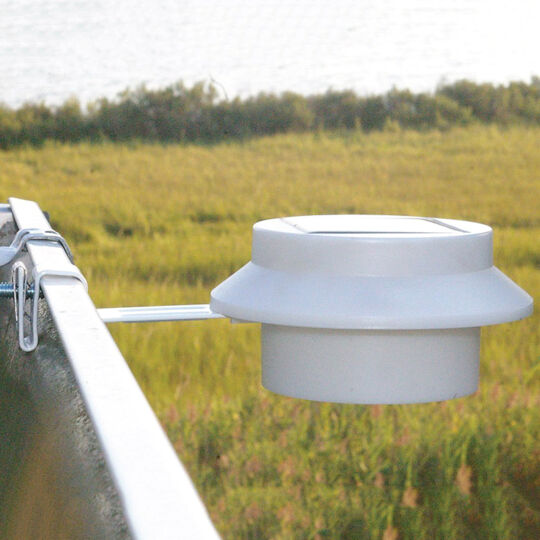 Solární světlo LED pro montáž na okap nebo plot, bílé, 2 ks